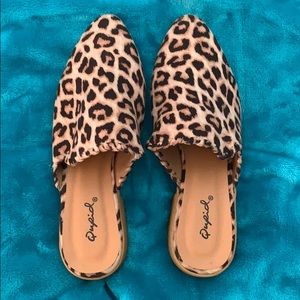 Leopard print shoes